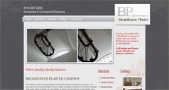 Desktop Screenshot of broadhavenplaster.com