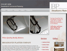 Tablet Screenshot of broadhavenplaster.com